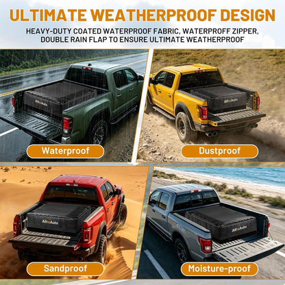 38 Cubic Feet Truck Bed Cargo Bag, Waterproof with Heavy Duty PVC