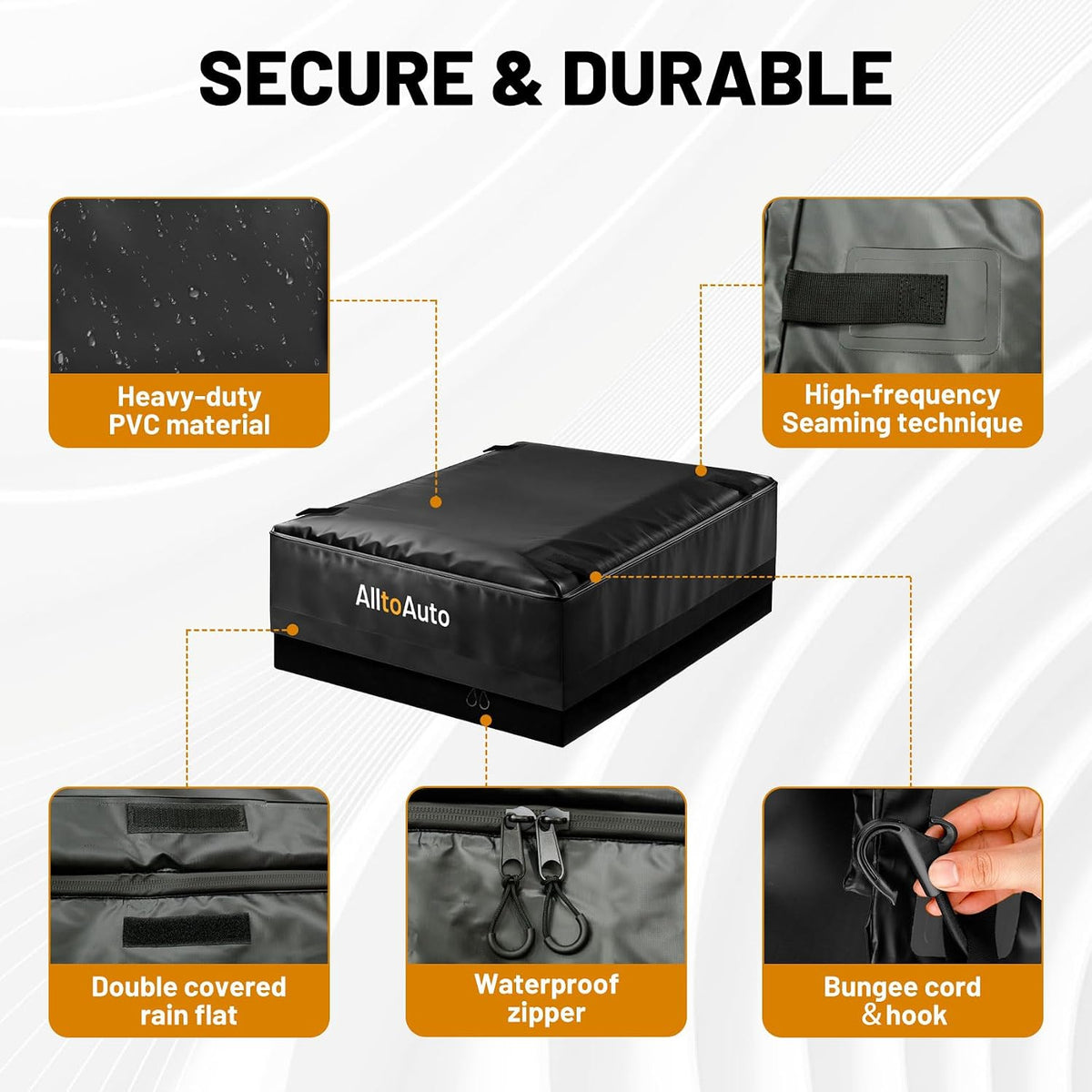 38 Cubic Feet Truck Bed Cargo Bag, Waterproof with Heavy Duty PVC