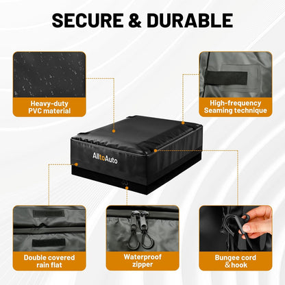38 Cubic Feet Truck Bed Cargo Bag, Waterproof with Heavy Duty PVC