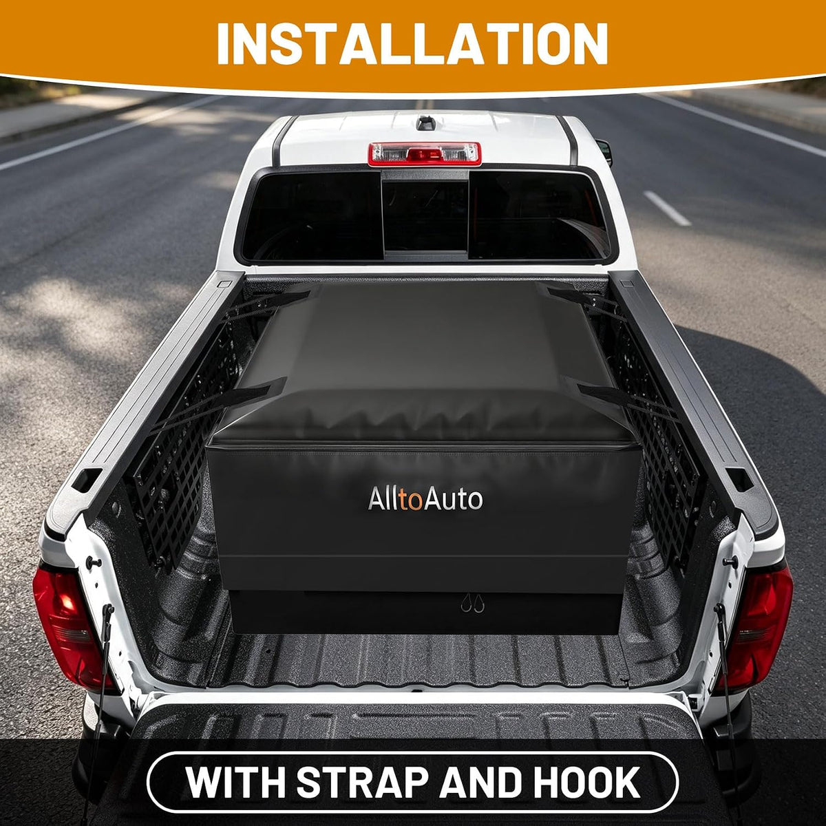 38 Cubic Feet Truck Bed Cargo Bag, Waterproof with Heavy Duty PVC