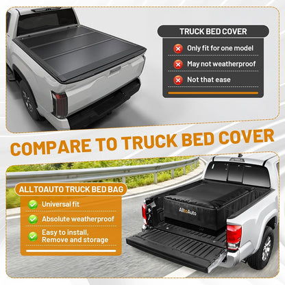 38 Cubic Feet Truck Bed Cargo Bag, Waterproof with Heavy Duty PVC