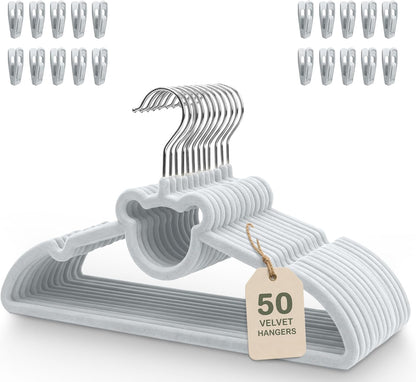 Kids Closet Organization – Velvet Hangers & Size Dividers (Neutral, Dividers Only)