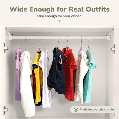 Kids Closet Organization – Velvet Hangers & Size Dividers (Neutral, Dividers Only)