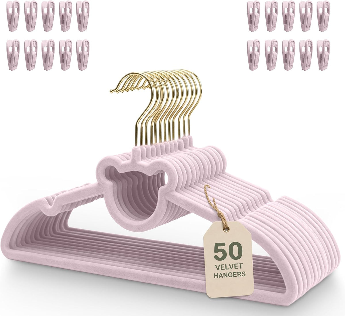 Kids Closet Organization – Velvet Hangers & Size Dividers (Neutral, Dividers Only)