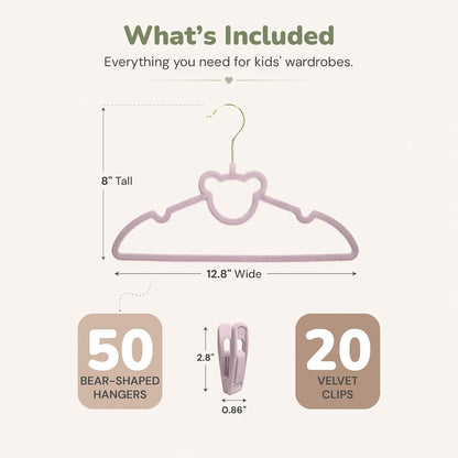 Kids Closet Organization – Velvet Hangers & Size Dividers (Neutral, Dividers Only)