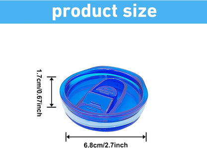5 Pack 20 oz Skinny Replacement Lids - Plastic Splash Resistant Spill Proof Lid Cup Covers for Tumbler, Coffee Cooler Cup