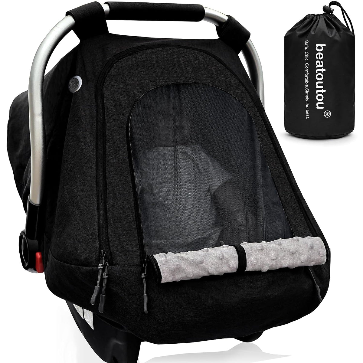 Waterproof Baby Car Seat Cover,Infant Car Seat Canopy for Boys and Girls