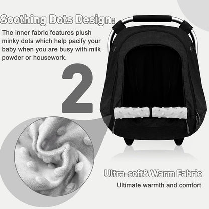 Waterproof Baby Car Seat Cover,Infant Car Seat Canopy for Boys and Girls