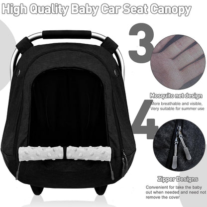 Waterproof Baby Car Seat Cover,Infant Car Seat Canopy for Boys and Girls