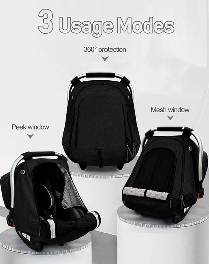 Waterproof Baby Car Seat Cover,Infant Car Seat Canopy for Boys and Girls