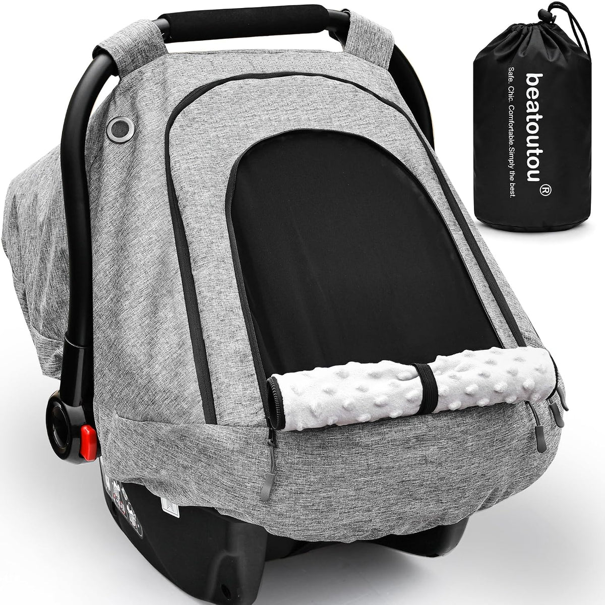 Waterproof Baby Car Seat Cover,Infant Car Seat Canopy for Boys and Girls
