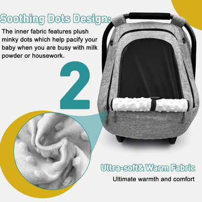 Waterproof Baby Car Seat Cover,Infant Car Seat Canopy for Boys and Girls