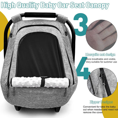 Waterproof Baby Car Seat Cover,Infant Car Seat Canopy for Boys and Girls
