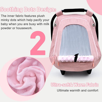 Waterproof Baby Car Seat Cover,Infant Car Seat Canopy for Boys and Girls