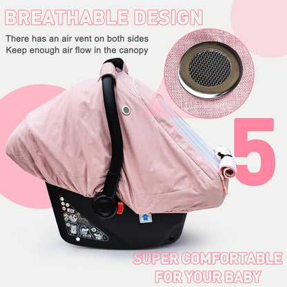 Waterproof Baby Car Seat Cover,Infant Car Seat Canopy for Boys and Girls