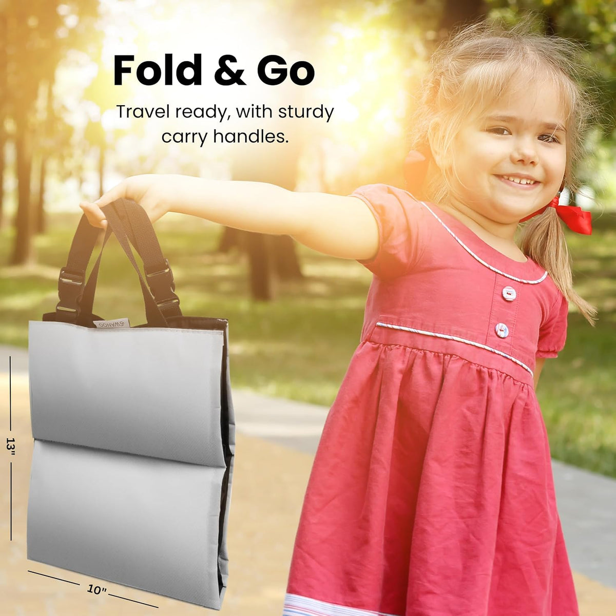 Car Seat Cooling Pad w/Ice Pack, Grey, 4-Pack, Sun & Heat Protector