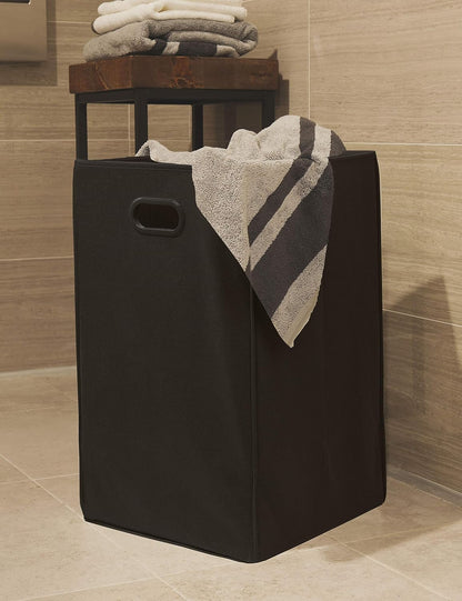 Foldable Closet Laundry Hamper Basket, Beige
