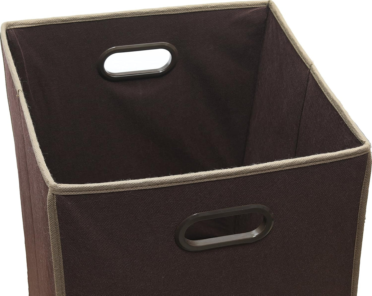 Foldable Closet Laundry Hamper Basket, Beige