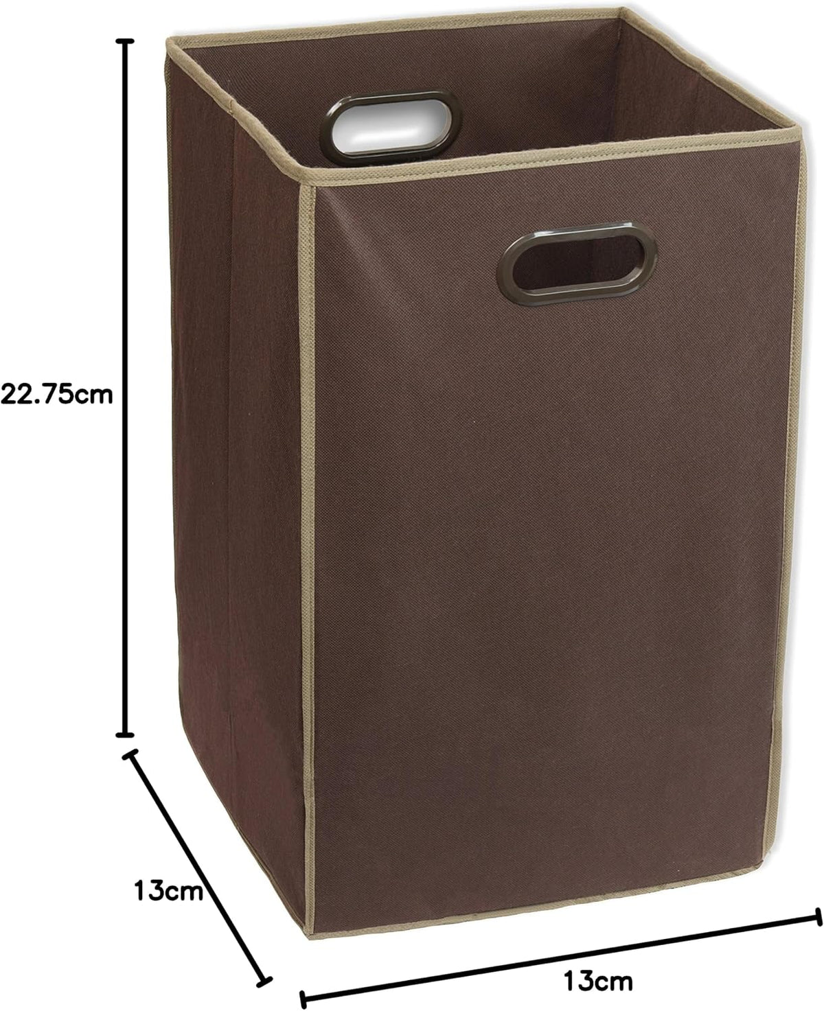 Foldable Closet Laundry Hamper Basket, Beige