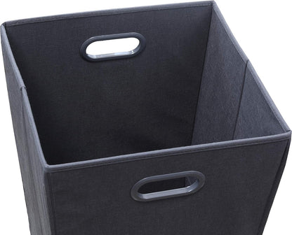 Foldable Closet Laundry Hamper Basket, Beige