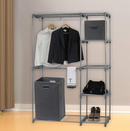Foldable Closet Laundry Hamper Basket, Beige