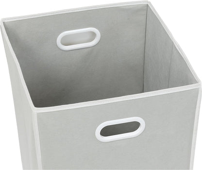 Foldable Closet Laundry Hamper Basket, Beige