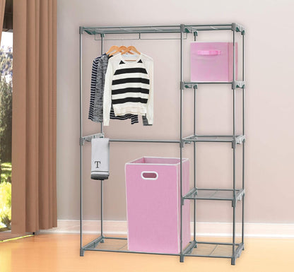 Foldable Closet Laundry Hamper Basket, Beige