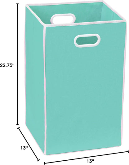 Foldable Closet Laundry Hamper Basket, Beige