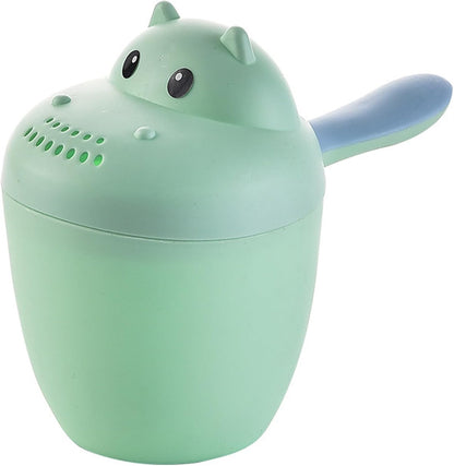 Baby Bath Rinse Cup Fun Hippo Bath Water Pourer for Kids with Easy-Fill Design Gentle Shower for Hair Rinsing Safe PP Material Baby Rinse Cup Water Pourer Rinser BAB