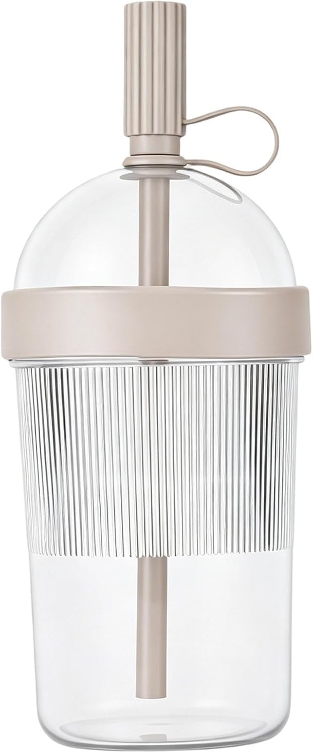 Iced Coffee Cups With Lids, 17oz Tea Mug With Lids And Straws, Reusable Tumbler,Coffee Cups