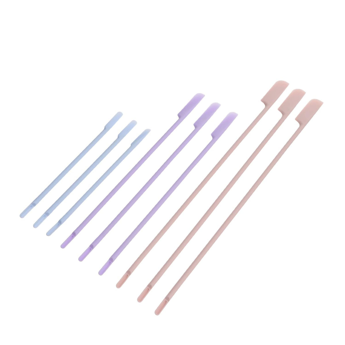 9 Piece Silicone Makeup Spatula Set for Cream and Lotion Application