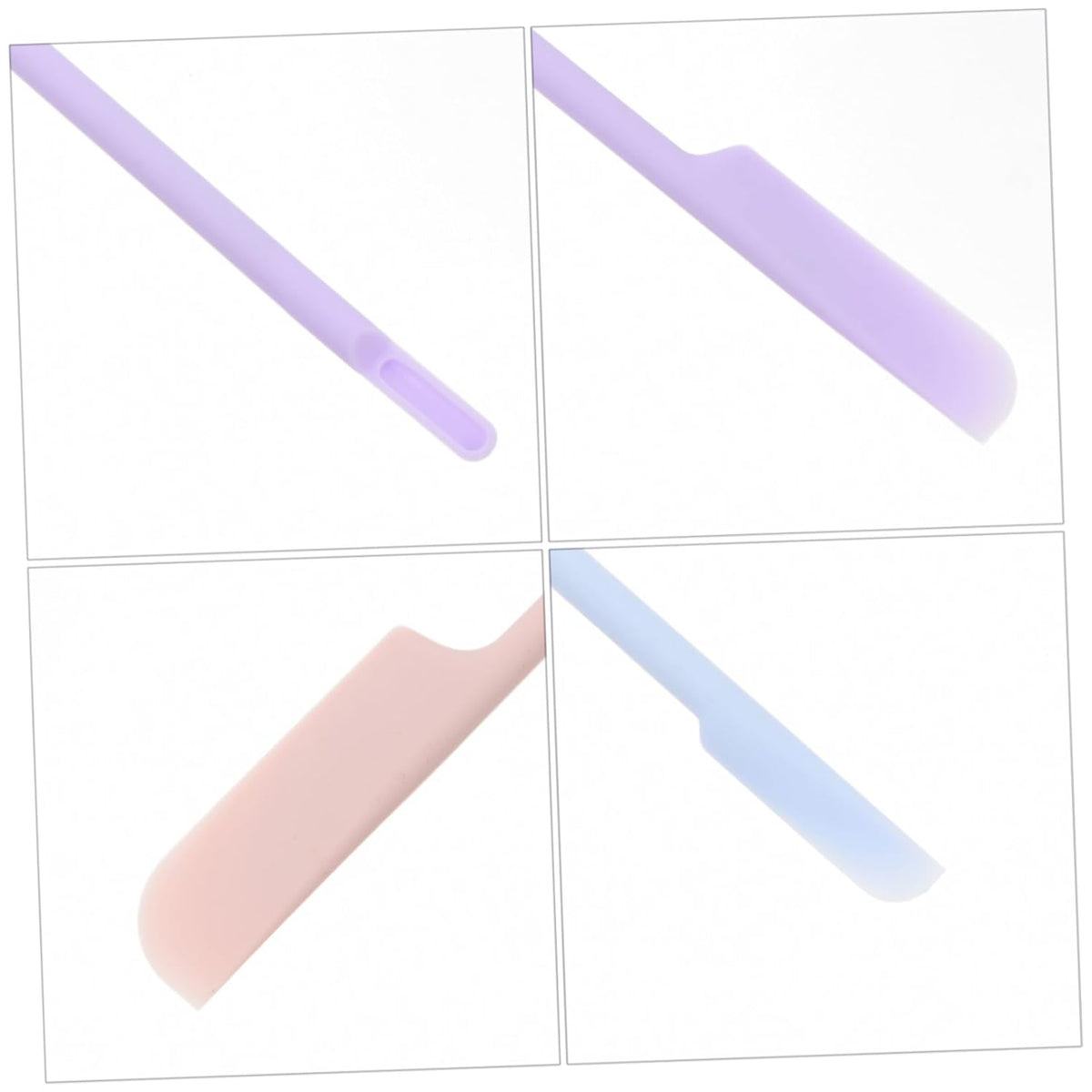 9 Piece Silicone Makeup Spatula Set for Cream and Lotion Application