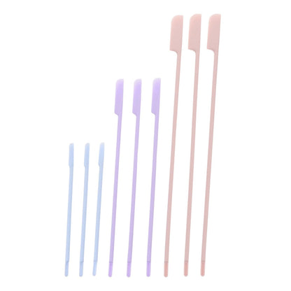 9 Piece Silicone Makeup Spatula Set for Cream and Lotion Application