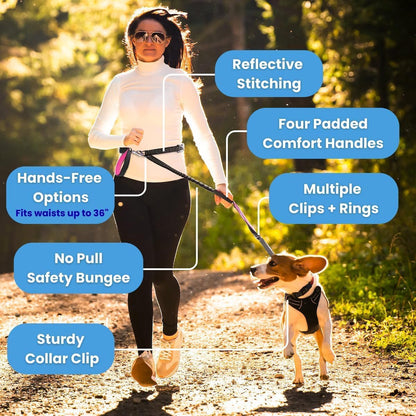 Dog Poop Bag Holder for Leashes and Treat Holder with 2 Waterproof Pouches
