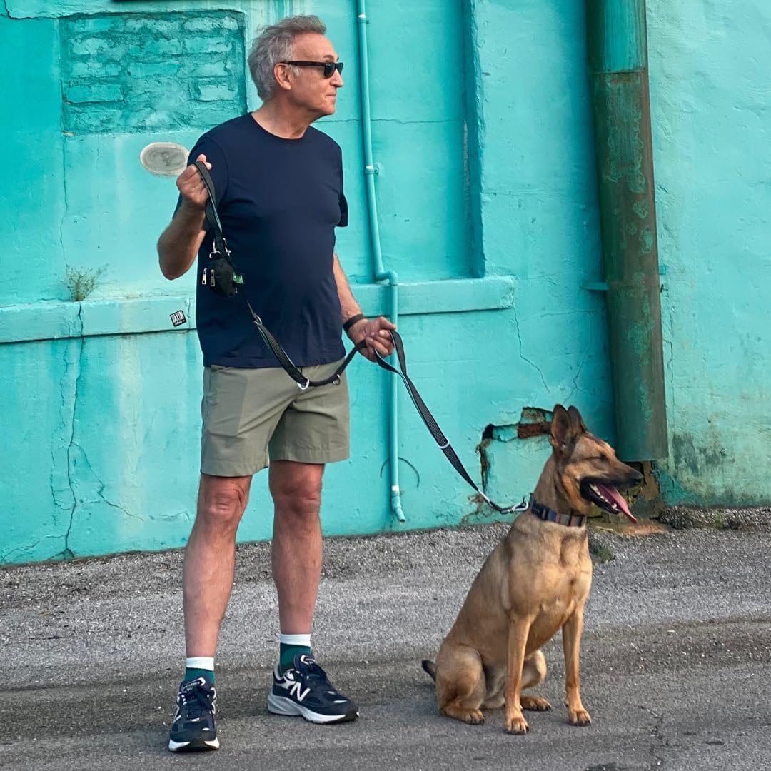 Dog Poop Bag Holder for Leashes and Treat Holder with 2 Waterproof Pouches