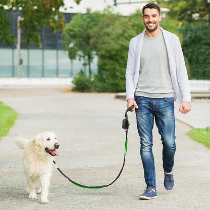 Dog Poop Bag Holder for Leashes and Treat Holder with 2 Waterproof Pouches