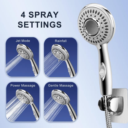 Shower Head Sink - Faucet Bathtub, Hose Sprayer Attachment with 9 Adapters