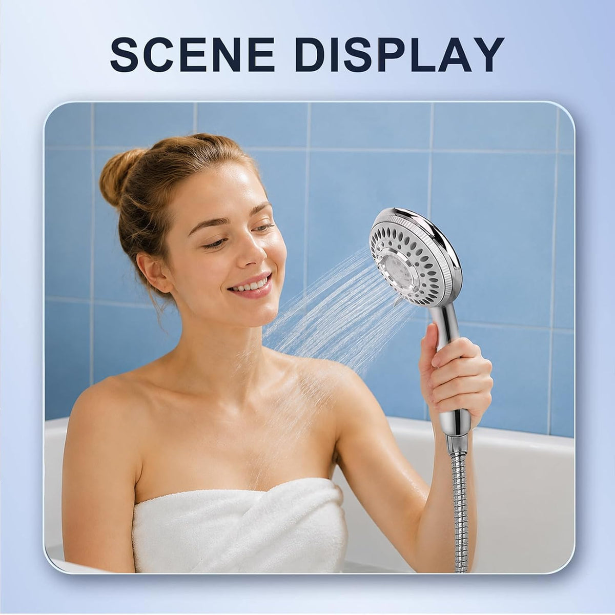Shower Head Sink - Faucet Bathtub, Hose Sprayer Attachment with 9 Adapters