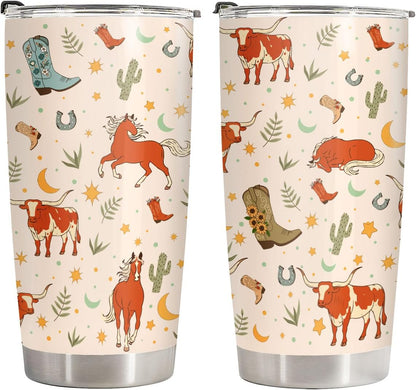 Funny Chicken Tumbler 20oz Insulated Stainless Steel Coffee Travel Mug Gift | 20oz double wall vacuum insulated tumbler keeps drinks hot cold. Funny work gift for women men office coworkers boss