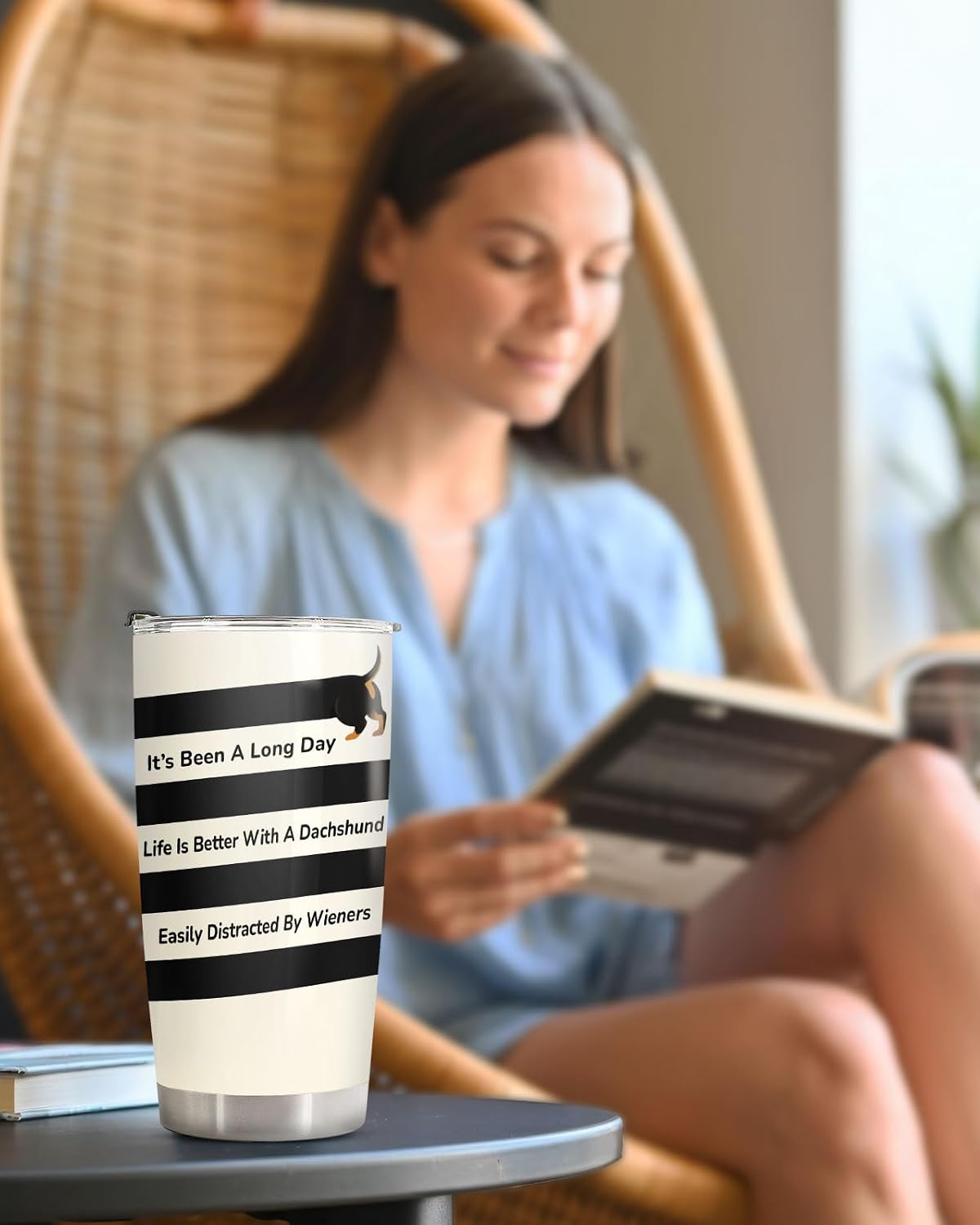 Funny Chicken Tumbler 20oz Insulated Stainless Steel Coffee Travel Mug Gift | 20oz double wall vacuum insulated tumbler keeps drinks hot cold. Funny work gift for women men office coworkers boss