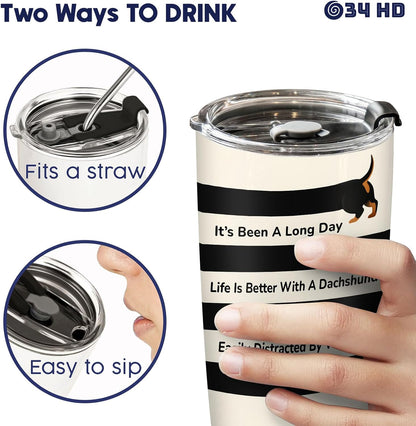 Funny Chicken Tumbler 20oz Insulated Stainless Steel Coffee Travel Mug Gift | 20oz double wall vacuum insulated tumbler keeps drinks hot cold. Funny work gift for women men office coworkers boss