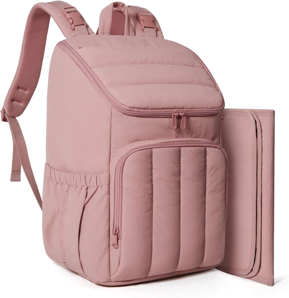 Diaper Bag Backpack with Changing Pad, Insulated Bottle Holders