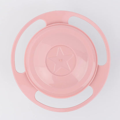 Magic Gyro Bowl 360 Degree Rotate Spill-Proof Bowls with Lid Plastic Creative Dishes Practice Feeding Bowls