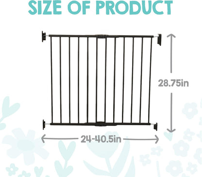 Safety 29"-43" Extra Wide Baby Gate for Top of Stairs & Dooways