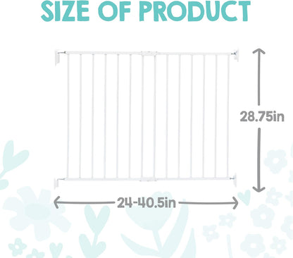 Safety 29"-43" Extra Wide Baby Gate for Top of Stairs & Dooways