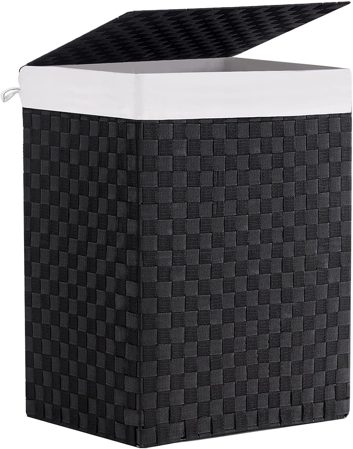 Handwoven Laundry Basket Hamper with Removable Liner Bag and Lid