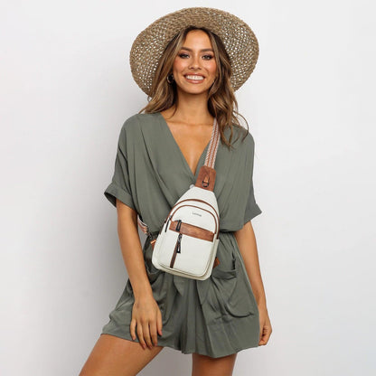 7L Sling Bag For Women Men Backpack Fanny Pack Crossbody Chest Travel Shoulder Belt Bags Purse Handbag PU Leather