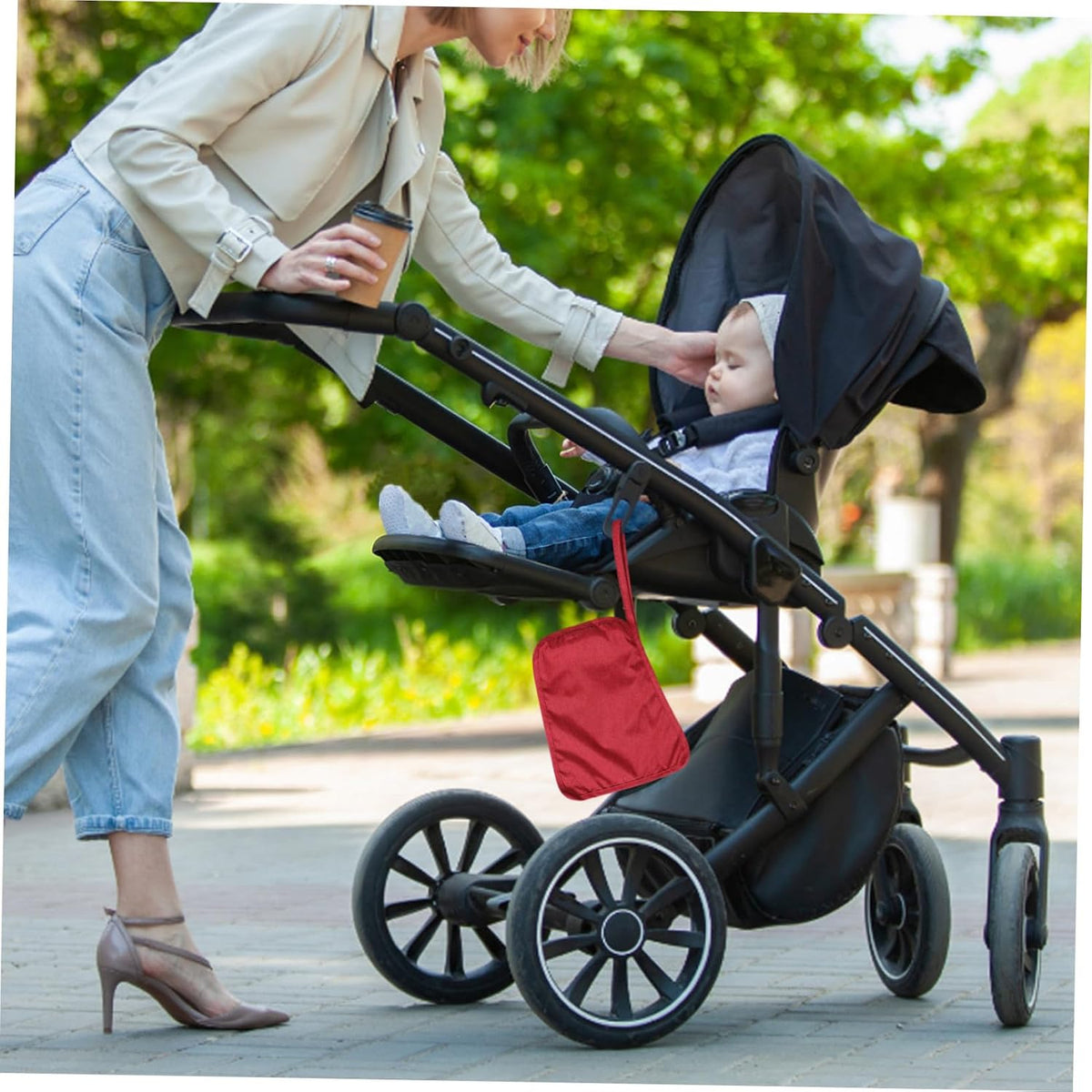 Stroller Sun Shade Cover Rain Protection Breathable Canopy for Prams Lightweight Easy Install Weather Resistant UV Shield Compatible with Multiple Brands