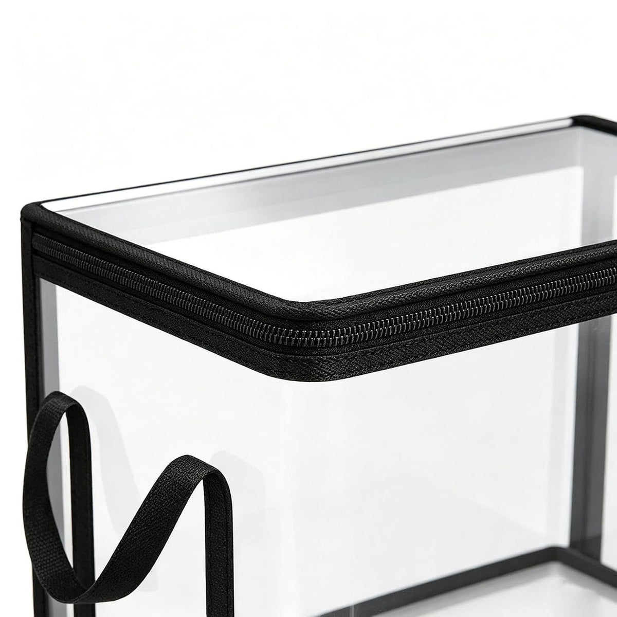 2-Pack Toy Storage Bags with Zippers & Handle PVC 38x24x32cm Reusable Clear Waterproof Organizer Storage Toy Storages Organizer Box for Board Games, Puzzles, Building Blocks & Travel