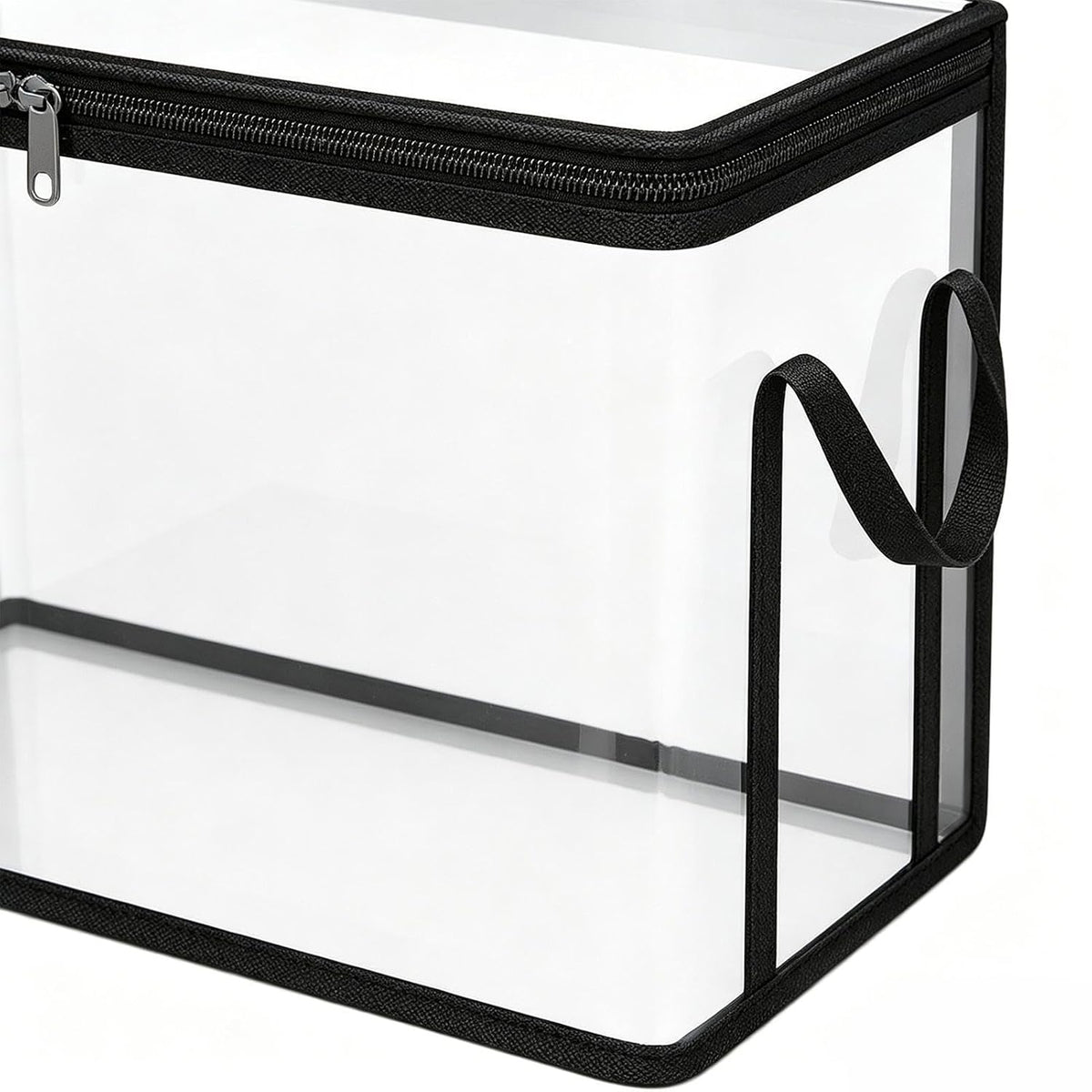 2-Pack Toy Storage Bags with Zippers & Handle PVC 38x24x32cm Reusable Clear Waterproof Organizer Storage Toy Storages Organizer Box for Board Games, Puzzles, Building Blocks & Travel